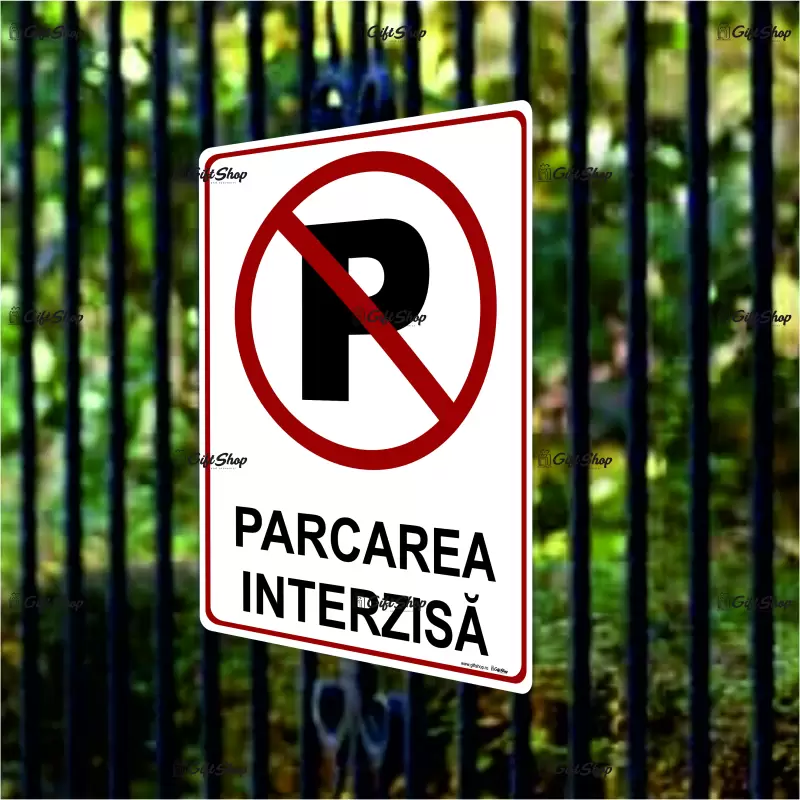 Parcarea interzisa, indicator  100x150 mm